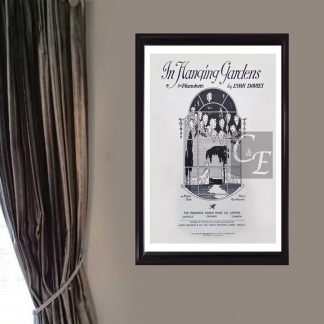 Edwardian Music Sheet Illustration Print