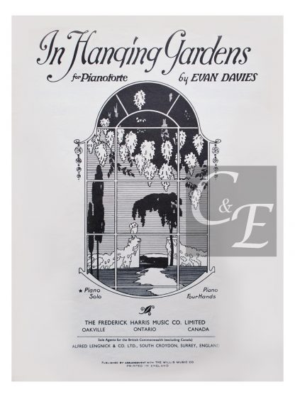 Edwardian Music Sheet Illustration Print